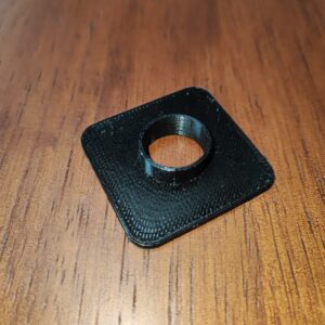 Objeto impreso en 3D con la funcionalidad para pegar cinta.